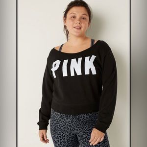 PINK logo long sleeve shirt